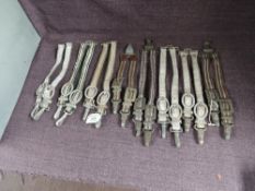 A collection of eight possibly German/British Swords or Dagger Hangers