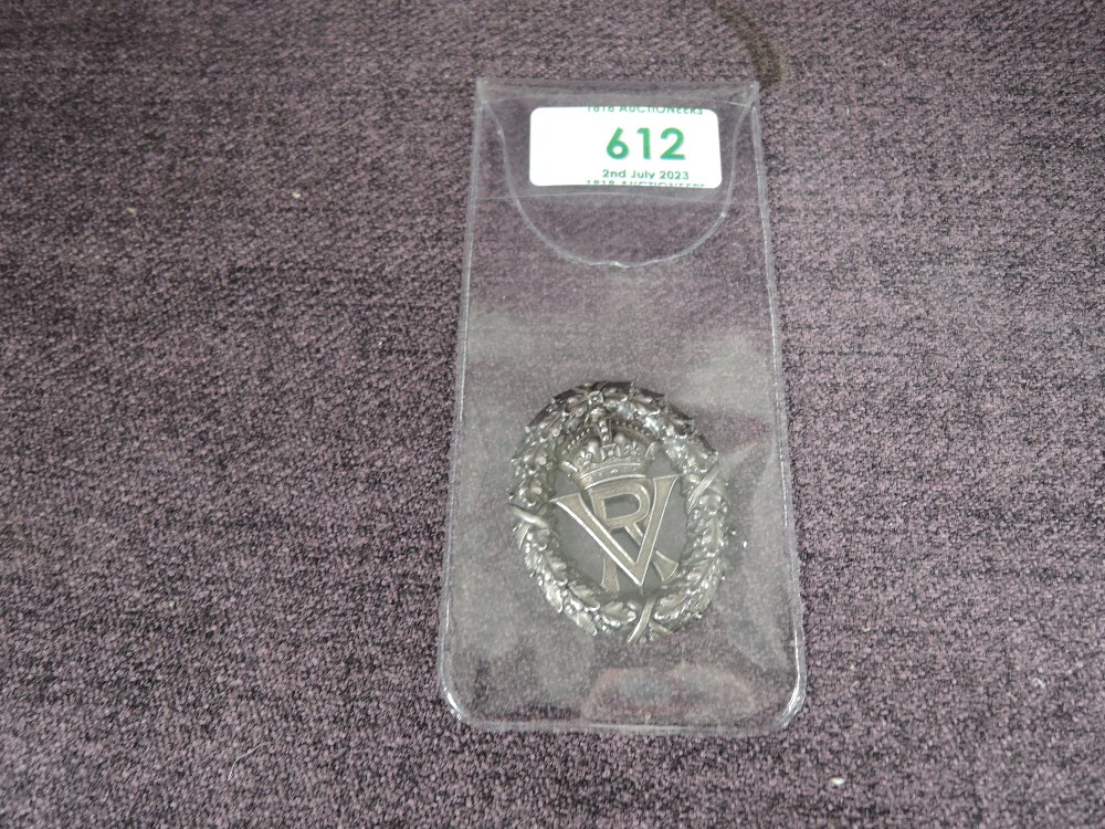 A Victorian unnamed Silver 1892 Volunteer Officers Decoration, hallmarked 1892 London, suspension