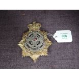 A Victorian Other Rank Border Regiment Helmet Plate