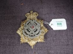A Victorian Other Rank Border Regiment Helmet Plate