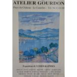 Two modern reproduction Atelier Gourdon gallery posters, to comprise Michel Jouenne (b.1933) '