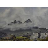 Eric Shaw (British Contemporary) watercolour, entitled 'Suilven, Weste Ross' (Wester Ross) signed