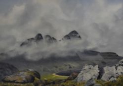 Eric Shaw (British Contemporary) watercolour, entitled 'Suilven, Weste Ross' (Wester Ross) signed