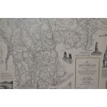 *Local Interest - After Alfred Wainwright (1907-1991), print, A Map of The County of Westmorland,