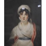 After Sir Thomas Lawrence PRA FRS (1769-1830), mezzotint engraving, Mrs Siddons, signed to the lower