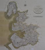 After John Cary (1754-1835), a New Map of Lancashire Divided Into Hundreds and Exhibiting Its Roads,