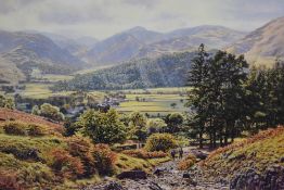 Local Interest* After Keith Melling (British b.1946) colour print, Lake District scene, signed in