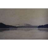 Bernard Eyre Walker (1887-1972), etching, 'Coniston Water', signed to the lower right, framed,