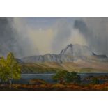 Eric Shaw (British Contemporary) watercolour, entitled 'Sween: Torridon' signed lower right,