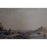George Grainger Smith (British School, 19th/20th Century), watercolour, A pastoral landscape