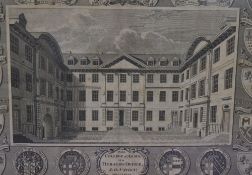 After William Sherwin (c.1645-1709), engraving, 'The College of Arms or Heralds Office London (view)