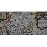 After John Speed (1552-1629), a hand coloured map of The County of Westmorland and Kendal,