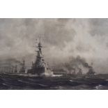 After Percy Frederick Seaton Spence (1868-1933), an early 20th Century engraving of a fleet of