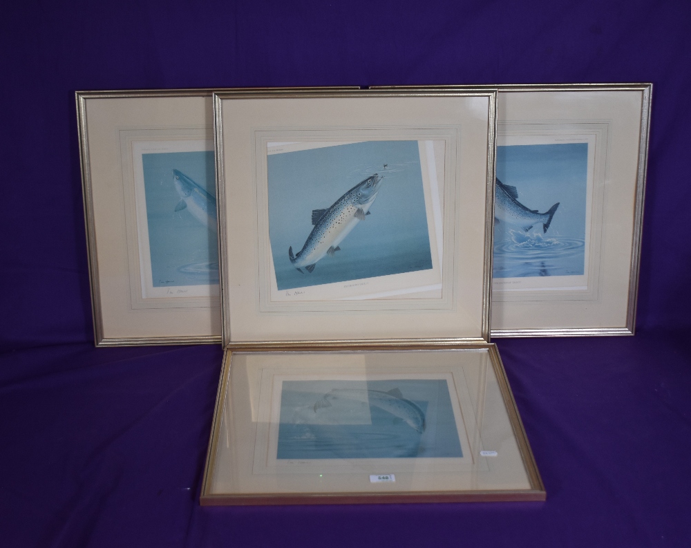 After Tim Havers (20th Century British), print, four prints of game fish comprising 'The Brown - Image 2 of 2