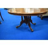 A Victorian mahogany loo table