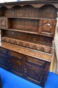A Period style oak dresser, purchased from Chapmans , Newcastle, in excellent condition, width