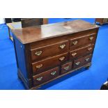 A 19th Century mahogany Lancashire mule chest