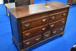 A 19th Century mahogany Lancashire mule chest