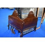 Two early 20th Century mahogany single bed frames