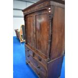 A 19th Century mahogany linen press