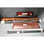 A selection of recorders and D flute etc