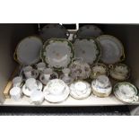 A mixed lot of vintage and antique plates, cups and saucers etc, including floral cups and saucers