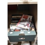 A box of books, of boat, ship and WW2 interest predominantly,