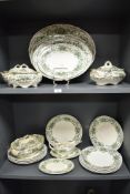 A selection of 19th Century Keeling and Co tableware, in the Albany pattern