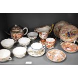 A selection of Oriental teaware inlcuding Japanese and eggshell