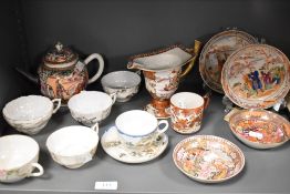 A selection of Oriental teaware inlcuding Japanese and eggshell