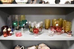 A selection of 19th Century and later glassware