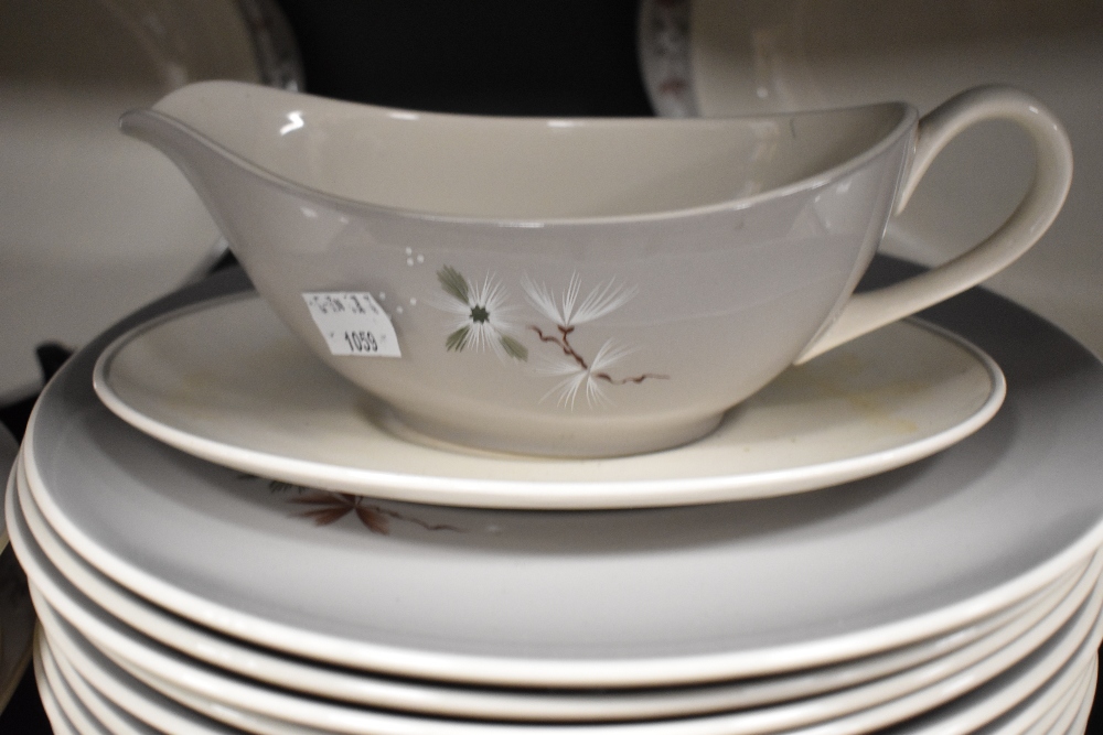 A quantity of Royal Doulton Frost Pine patterned tableware on grey ground - Image 2 of 4