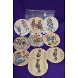 A selection of vintage illustrated Zille Sein Berlin beer coasters