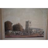 *Local Interest - After Ralph Croft (19th Century, British), coloured engraving after Robert Havell,