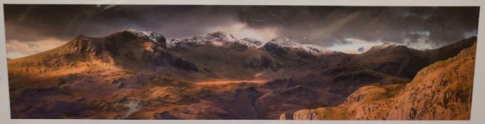 *Local Interest - A professional photographic print, An atmospheric winter landscape panorama, of