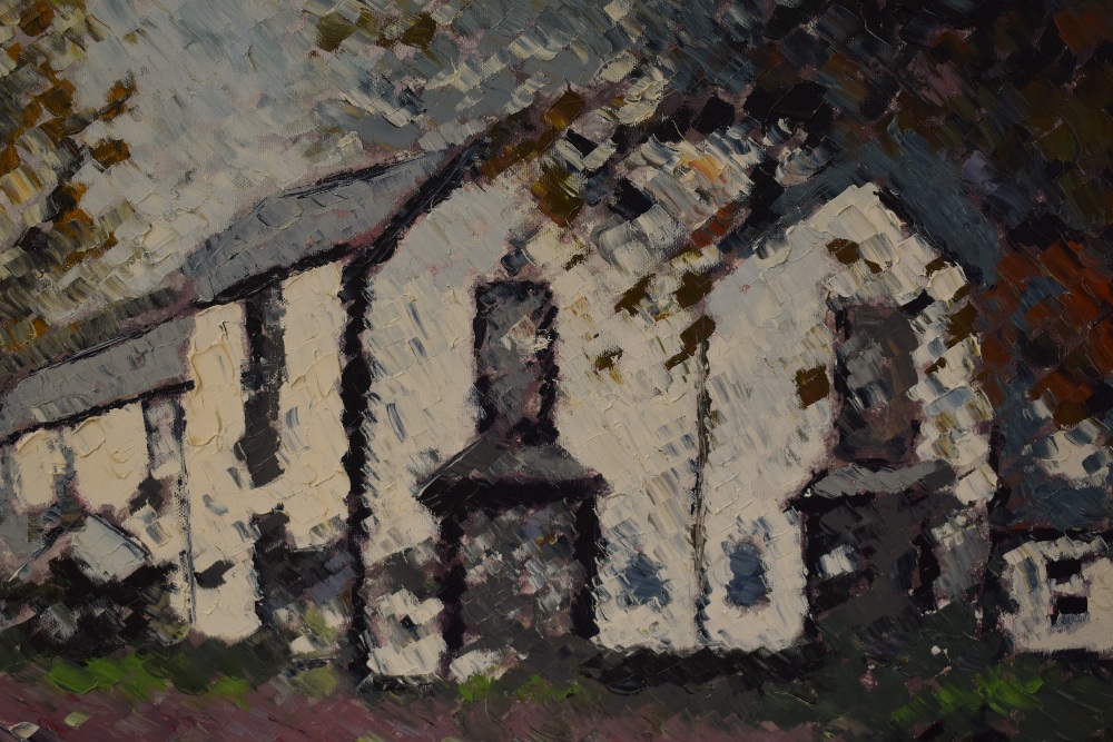 *Local Interest - Nelson Nanson (British, 20th Century), oil on canvas, 'Cottage In The Wood', a - Image 3 of 3