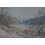 After Keith Melling (b.1946), coloured print, 'Rydal Water', Lake District, signed in pencil to