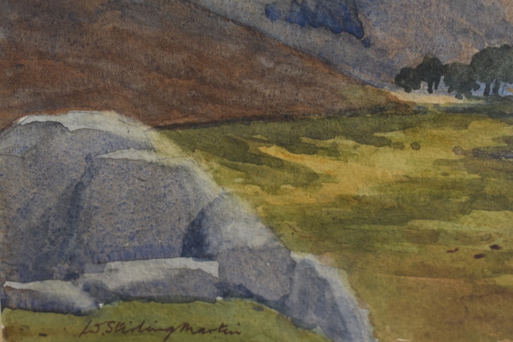 *Local Interest - William Stirling Martin (20th Century, British), watercolour, in the manner of Len - Image 3 of 4