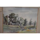 *Local Interest - Neil Taylor (20th Century British), watercolour, 'Burneside Hall', depicting the