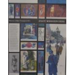 A series of printed GPO 'History of Mail Transport' coloured posters on card, to comprise numbers