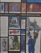 A series of printed GPO 'History of Mail Transport' coloured posters on card, to comprise numbers