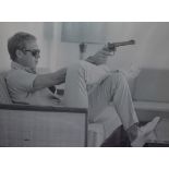 After John Owen Dominis (1921-2013, American photographer), photographic print, Steve McQueen taking