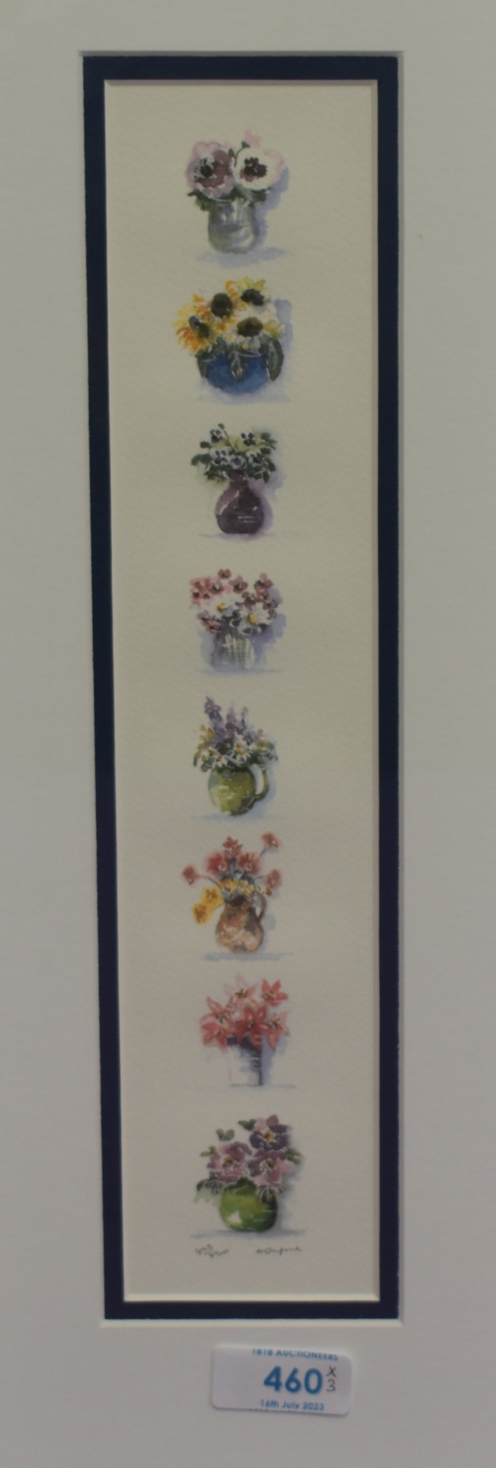 Nicola Dugmore (British, 20th Century), colour prints, 'Flower Pots', 'Tom, Dick, and Harry', & '