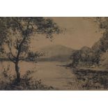 *Local Interest - George Downing RBA (1887-1940), pen and ink wash, 'Ullswater' & 'Derwentwater',