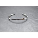 A Shaun Leane silver Rose Thorn bangle with original box