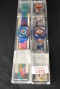 A Swatch 'Sex Tease' Kamasutra GN136 wristwatch circa 1993, with plastic case, original sales