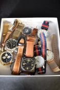 A selection of modern fashion wrist watches including Sempre, Fila, Timex etc