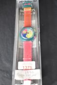 A Swatch 'Flash Arrow' SCL100, chronograph wristwatch circa 1990/91, with plastic case, original