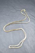 A 9ct gold snake link chain, approx 20' & 5.4g