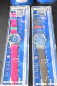 A rare Swatch 'Le Walk Le Game' commemorative presentation stopwatch 'Andale SSK 105' circa 1994